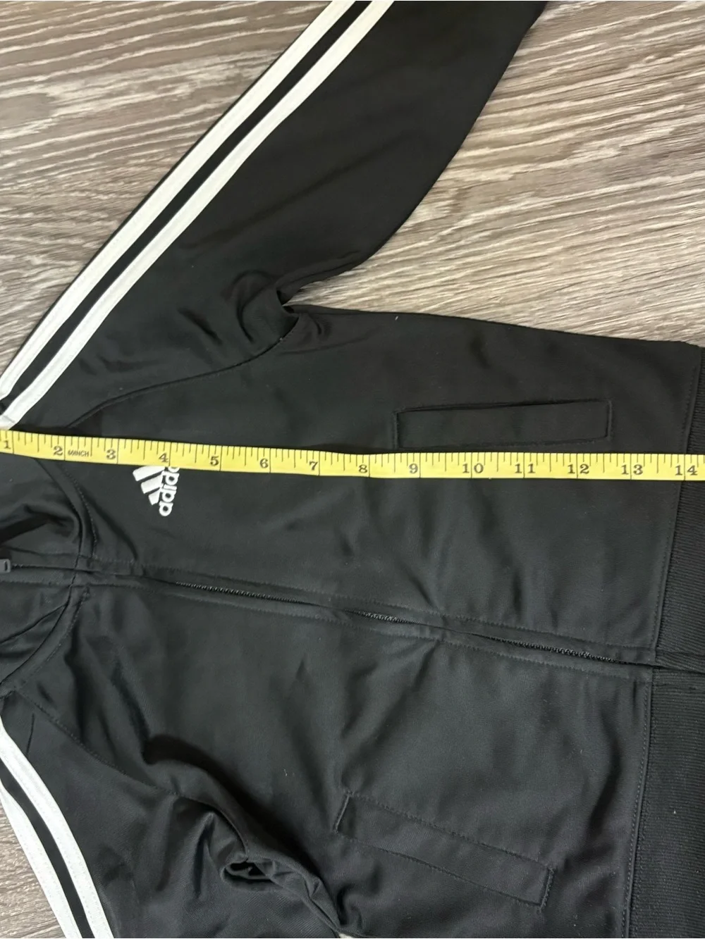 NEW Adidas 2-piece Track Suit Size 24 Months Black White Zip Jacket Jogger